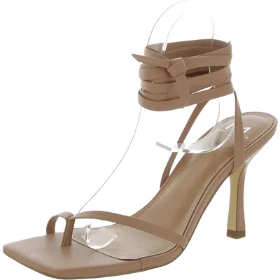 Marc Fisher Ltd Dominic Womens Toe Loop Square Toe Pumps In White