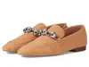 Marc Fisher Ltd Elenda Flats Women's Us 6.5 Natural Leather Loafer Shoes Khd1135 In Nude