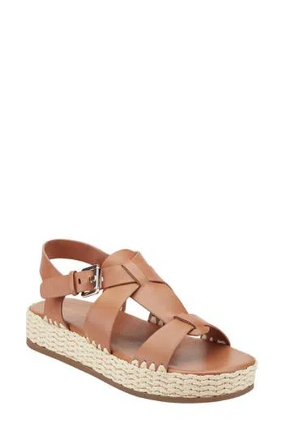 Marc Fisher Ltd Elissa Platform Sandal In Brown