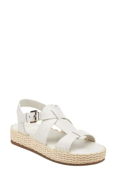 Marc Fisher Ltd Elissa Platform Sandal In White