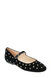 Marc Fisher Ltd Elizza Mary Jane Flat In Black