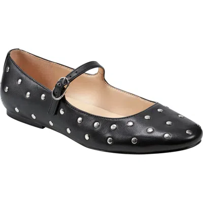 Marc Fisher Ltd Elizza Studded Mary Jane Flat In Black