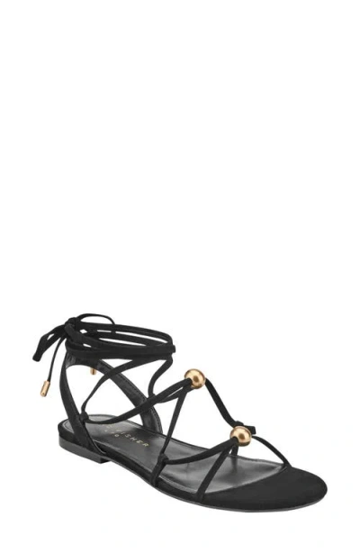 Marc Fisher Ltd Ellan Ankle Wrap Sandal In Black
