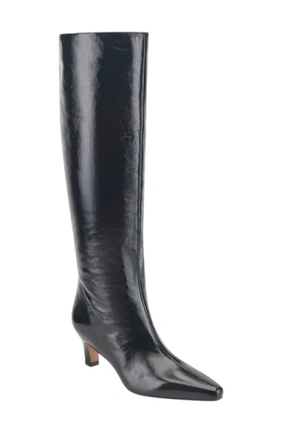 Marc Fisher Ltd Erynn Knee High Kitten Heel Boot In Black