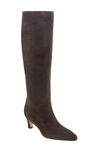 Marc Fisher Ltd Erynn Knee High Kitten Heel Boot In Brown
