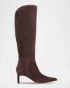 Marc Fisher Ltd Esmee Pointed Toe Knee High Boot In Brown