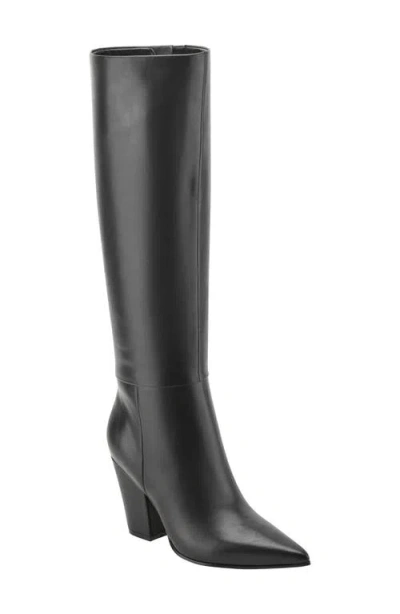 Marc Fisher Ltd Estella Pointed Toe Knee High Boot In Black