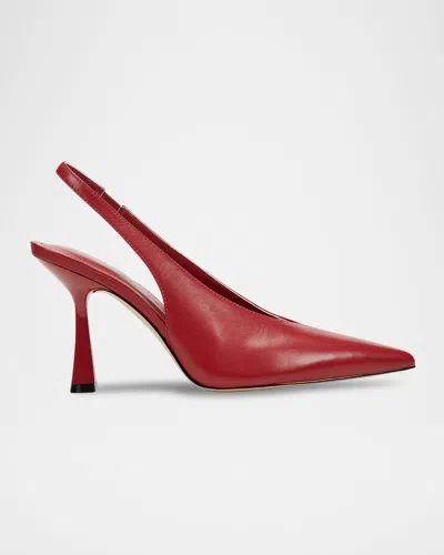 MARC FISHER LTD ESTHER LEATHER SLINGBACK PUMPS