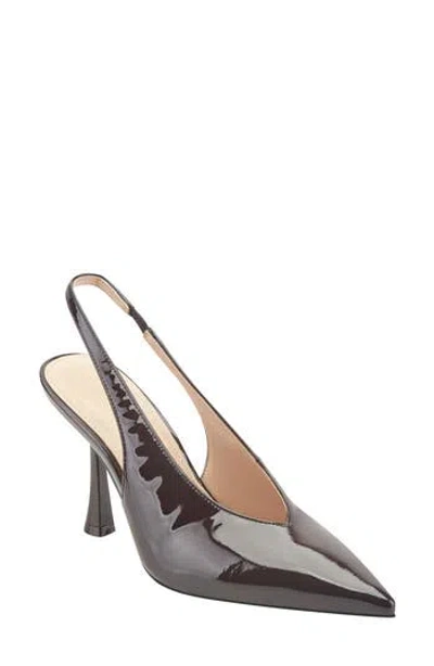 Marc Fisher Ltd Esther Slingback Pointed Toe Pump In Dark Brown 204