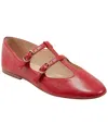 Marc Fisher Ltd Evie T-strap Flat In Red
