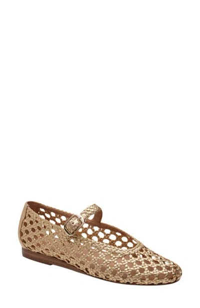 Marc Fisher Ltd Evonna Mary Jane Flat In Gold