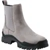Marc Fisher Ltd Women's Farris Ankle Lug-sole Casual Booties In Grey/grey