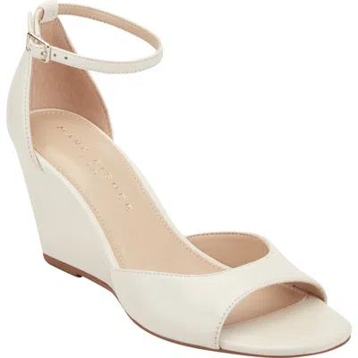 Marc Fisher Ltd Felyna Ankle Strap Wedge Sandal In Neutral