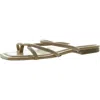 Marc Fisher Ltd Fiada Womens Faux Leather Thong Flip-flops In Beige