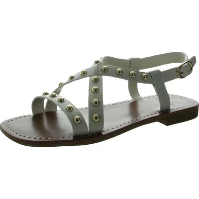 Marc Fisher Ltd Fianna Womens Leather Snake Print Flat Sandals In Multi