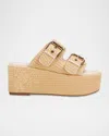 Marc Fisher Ltd Poppy Platform Sandal In Natural