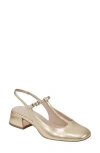 Marc Fisher Ltd Folly Slingback Pump In Oro/oro