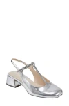 Marc Fisher Ltd Martie Slingback Mary Jane Pump In Silver 040