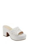 Marc Fisher Ltd Foreva Platform Sandal In Cream