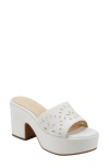 Marc Fisher Ltd Foreva Platform Sandal In Cream