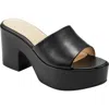 Marc Fisher Ltd Forina Platform Slide Sandal In Black 001