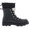 Marc Fisher Ltd Freely Boots Women's Black Waterproof Lug Sole Combat Gal1854 In Black