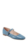 Marc Fisher Ltd Garissa Mary Jane Flat In Medium Blue