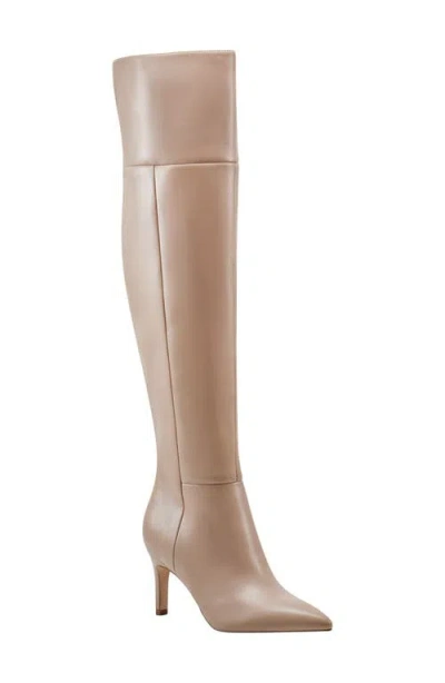 Marc Fisher Ltd Genessa 2 Pointed Toe Over The Knee Boot In Medium Natural