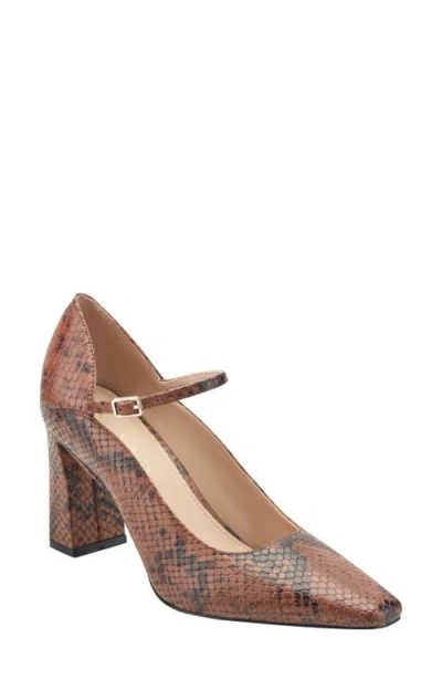 Marc Fisher Ltd Genevie Mary Jane Pump In Animal Print