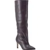 Marc Fisher Ltd Gentle Pointed Toe Knee High Boot In Burgundy