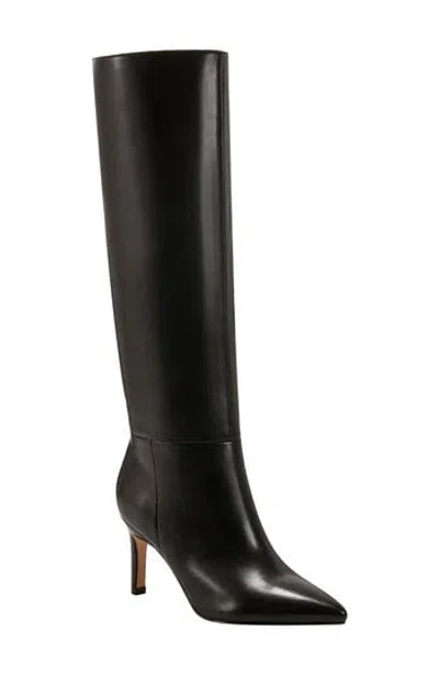 Marc Fisher Ltd Georgiey Pointed Toe Knee High Boot In Black