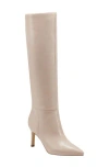Marc Fisher Ltd Georgiey Pointed Toe Knee High Boot In Light Natural