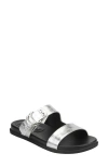 Marc Fisher Ltd Gia Slide Sandal In Metallic