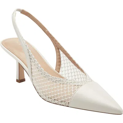 Marc Fisher Ltd Gipsi Pointed Toe Slingback Pump In White