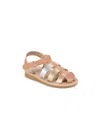 Marc Fisher Ltd Girl's Apple Aqua Metallic Fisherman Flat Sandals In Metallic Mix