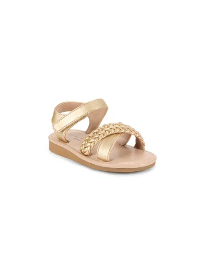 Marc Fisher Ltd Babies' Girl's Apple Braided Sandals In Gold