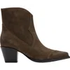 Marc Fisher Ltd Giulie Pointed Cap Toe Bootie In Green
