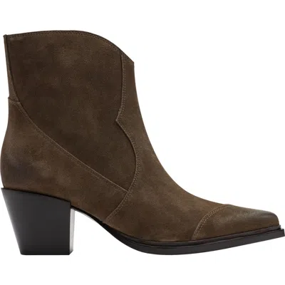Marc Fisher Ltd Giulie Pointed Cap Toe Bootie In Green