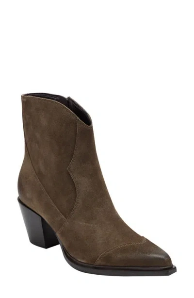 Marc Fisher Ltd Giulie Pointed Cap Toe Bootie In Green