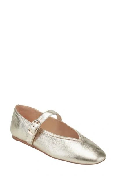 Marc Fisher Ltd Godea Mary Jane Flat In Gold