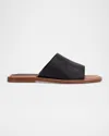 Marc Fisher Ltd Grayce Woven Leather Sandals In Black