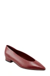 Marc Fisher Ltd Gunner Pointed Toe Flat In Red