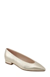 Marc Fisher Ltd Gunner Pointed Toe Flat In Gold