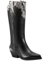 Marc Fisher Ltd Hilaria Pointed Toe Western Boot In Black