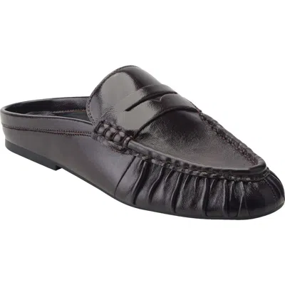 Marc Fisher Ltd Jaynie Almond Toe Loafer Mule In Black