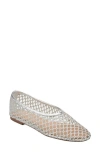 Marc Fisher Ltd Jazlyn Pointed Toe Flat In Silver