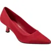 Marc Fisher Ltd Women's Kendri Pointy Toe Slip-on Dress Pumps In Medium Red
