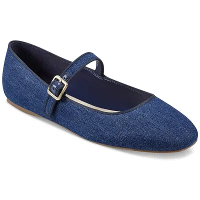 Marc Fisher Ltd Lailah 2 Womens Buckle Denim Mary Janes In Multi