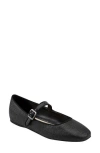 Marc Fisher Ltd Lailah Woven Mary Jane Flat In Black 001