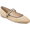 Marc Fisher Ltd Lailah Woven Mary Jane Flat In Medium Natural